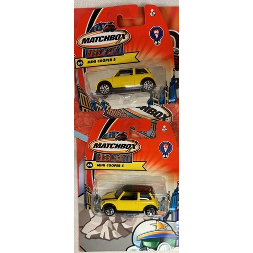 64 - 17 Matchbox hero city vehicles in blister packs