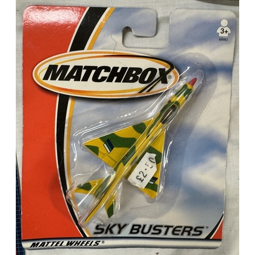 65 - 2 Matchbox sky busters gift sets and 2 others, Corgi Concorde and Atlas Jet age military aircraft