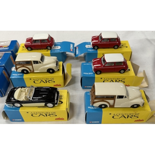 69 - 6 boxed 'My first Matchbox' and 6 Corgi Solido century of cars models