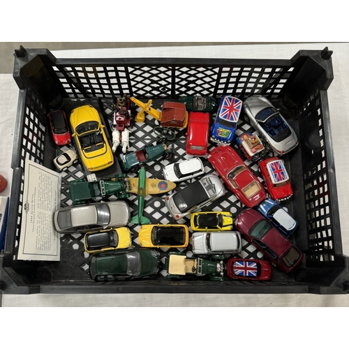 70 - A box of loose mixed diecast including Mini's