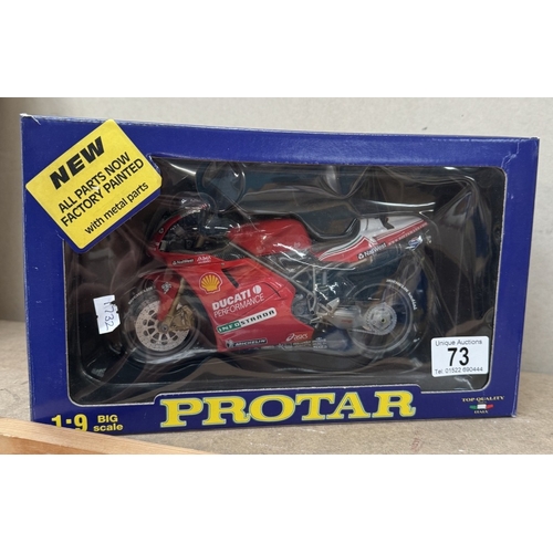 73 - A boxed Protar 1/9 scale Ducati 998, Fogarty 99 motorcycle