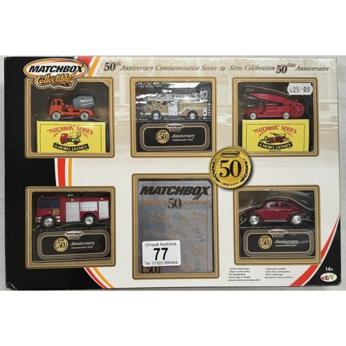 77 - A Matchbox collectables 50th anniversary commemerative series gift set