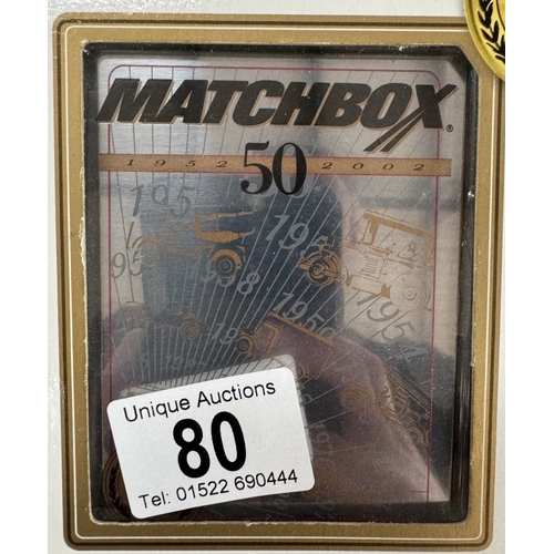 80 - A Matchbox collectables 50th anniversary commemerative series gift set