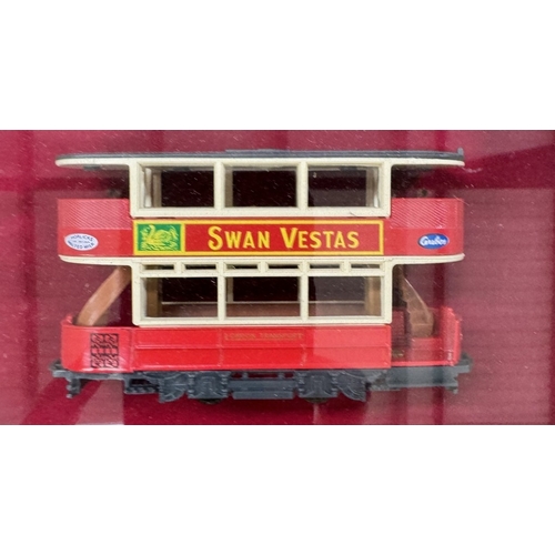 81 - A Matchbox yesteryear limited edition 2909 Preston Tram Car component display cabinet