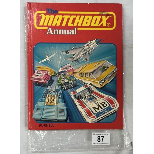 87 - A Rare The Matchbox annual 1979