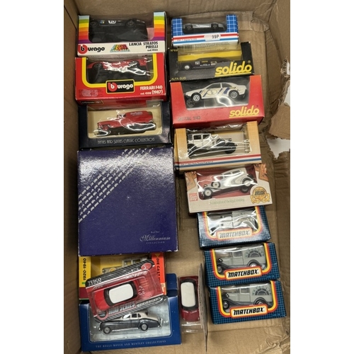 97 - A quantity of boxed Diecast including Solido, Burago, Matchbox etc