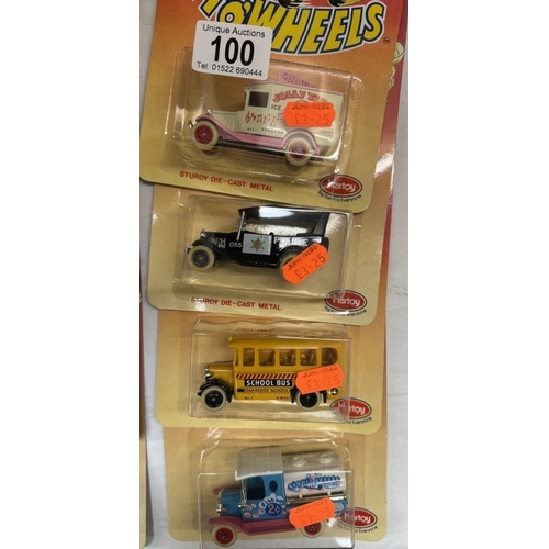 100 - 8 Hartoy 'Fantastic Set 'O' wheels' in blister packs