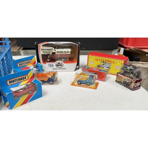 104 - Matchbox 21st M.I.C.A Ford 'T' van etc including Toy Fair 2005 Land Rover etc