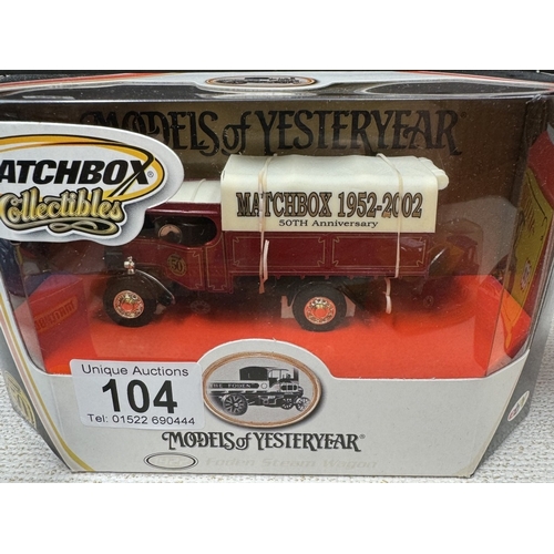 104 - Matchbox 21st M.I.C.A Ford 'T' van etc including Toy Fair 2005 Land Rover etc