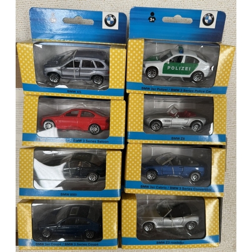 106 - 8 Matchbox BMW main dealer supplied cars including Z3, 3 Series etc