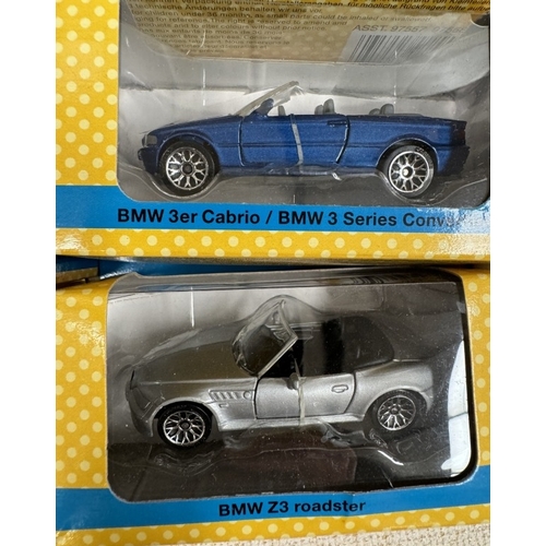 106 - 8 Matchbox BMW main dealer supplied cars including Z3, 3 Series etc