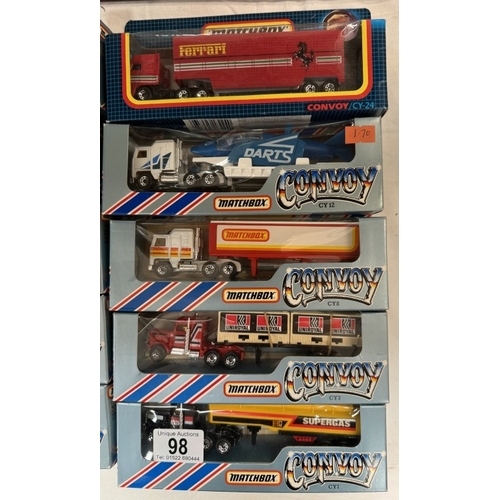 98 - 10 Matchbox Convoy lorries