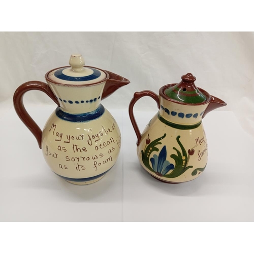 1282 - A Long Park coffee pot & 1 other with chip to spout