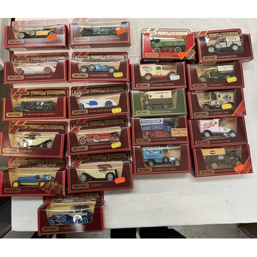 116 - 21 Matchbox models of yesteryear cars & vans