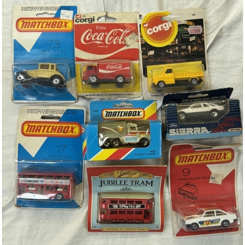 151 - A large box of Matchbox cars etc including Corgi Yesteryear & Playmobile