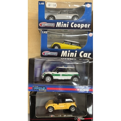 153 - A quantity of boxed Mini's by various makers including Vanguards, Corgi, High speed etc