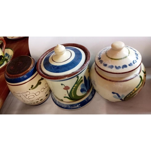 1192 - 6 Torquay pottery tobacco jars