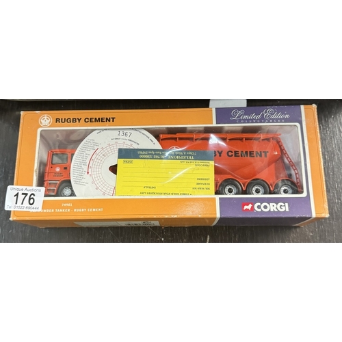 176 - A Corgi limited edition 74901 ERF Rugby cement & CC12104 Strong serve Renaut