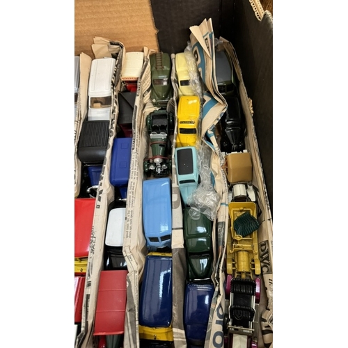 202 - A large box of mixed diecast including Matchbox & Corgi