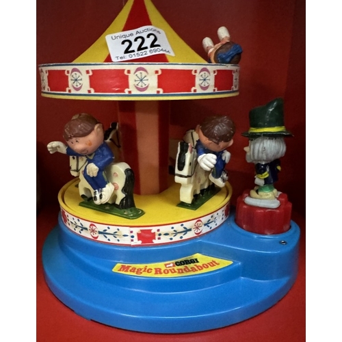 222 - A Corgi Magic Roundabout carousel with figures. Working when tested.