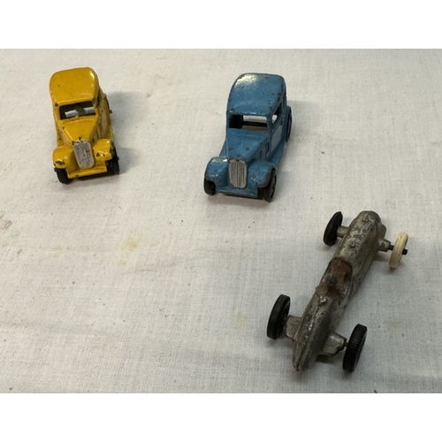 229 - 5 Post war dinky 35 series Austin Seven & Racer