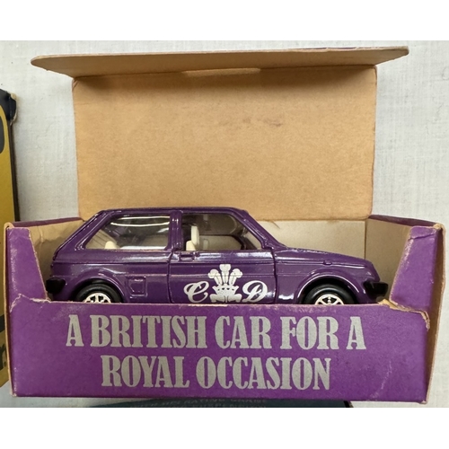 230 - 6 Boxed Corgi including 306 Marina Coupe, 477 Land Rover, Breakdown Truck etc