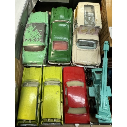 232 - A quantity of Dinky, Corgi, Matchbox etc including Sika caravan