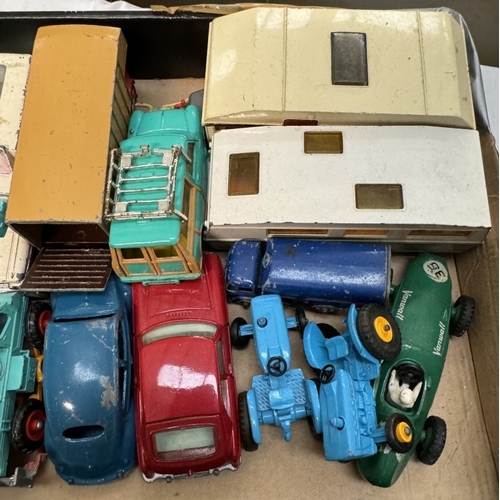 232 - A quantity of Dinky, Corgi, Matchbox etc including Sika caravan