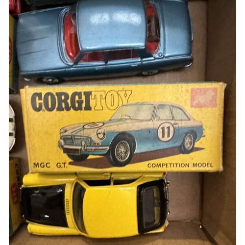 234 - 6 Boxed 1960's including MGCGT Rover, Lotus, Ford Mustang etc