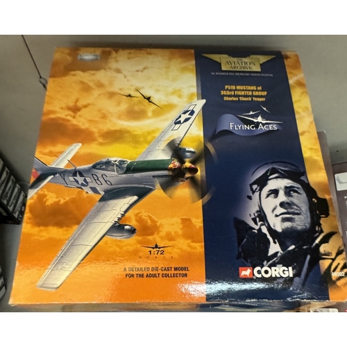 418 - 10 Boxed Corgi aeroplane models. AA35003, AA32808, 47110, 48104, 47102, 49302, 49301, AA31901, 48301... 