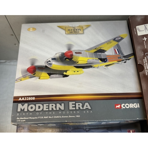 418 - 10 Boxed Corgi aeroplane models. AA35003, AA32808, 47110, 48104, 47102, 49302, 49301, AA31901, 48301... 