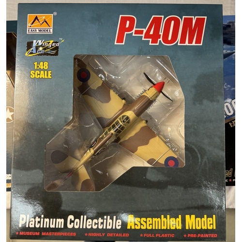 419 - 5 Boxed assembled model aircraft