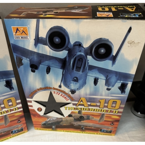 419 - 5 Boxed assembled model aircraft