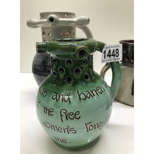 1448 - 4 motto puzzle jugs