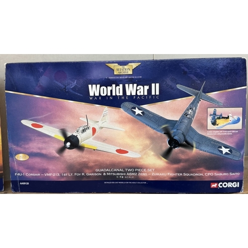 421 - 2 Boxed Corgi WW2 models. AA99120, AA99110