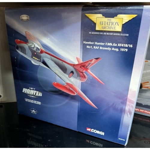 423 - 10 Corgi boxed aircraft. AA35801, 47110, AA32702, AA35003, 47102, AA35002, 47506, AA35602, 48104, 48... 