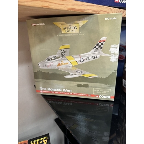 423 - 10 Corgi boxed aircraft. AA35801, 47110, AA32702, AA35003, 47102, AA35002, 47506, AA35602, 48104, 48... 