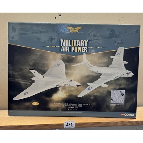 431 - A boxed Corgi limited edition military air power 2 plane set. AA99134