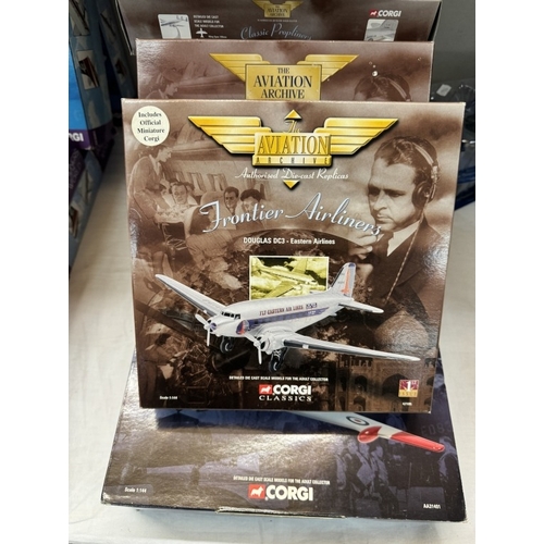 434 - 11 Boxed Corgi aircraft models. AA31401, AA30001, 47602, 48603, 48601, 47105, 47110, 47106, 47102, 4... 