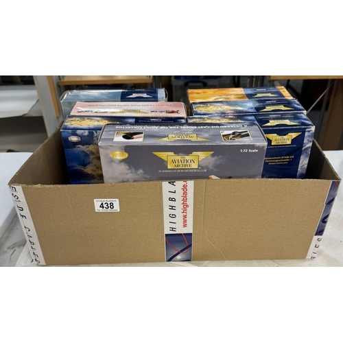 438 - 7 Boxed Corgi aircraft models. AA32001, AA33101, AA32101, AA32201, AA32212, 49301, AA35003