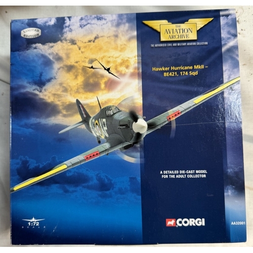 438 - 7 Boxed Corgi aircraft models. AA32001, AA33101, AA32101, AA32201, AA32212, 49301, AA35003