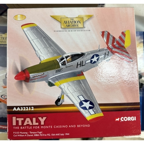 438 - 7 Boxed Corgi aircraft models. AA32001, AA33101, AA32101, AA32201, AA32212, 49301, AA35003