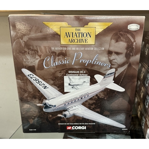 440 - 10 Boxed Corgi model aircraft. AA30502, 47401, 47602, 47603, AA30502, AA30001, 48603, 48601, 48601, ... 