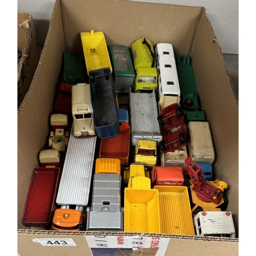 443 - A quantity of Diecast commercial vehicles including Dinky, Corgi, Budgie etc