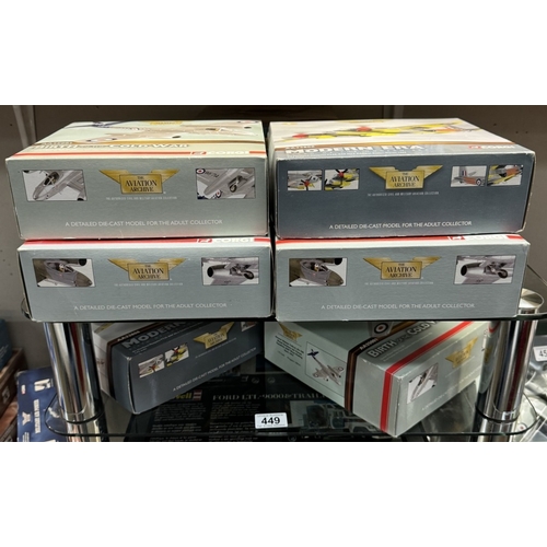 449 - 8 Boxed Corgi aircraft models. AA35002, AA32808, AA32209, AA32808, AA35002, AA35001, 35002, 35001