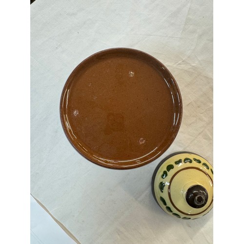 1319 - 6 Torquay pottery tobacco/jam pots