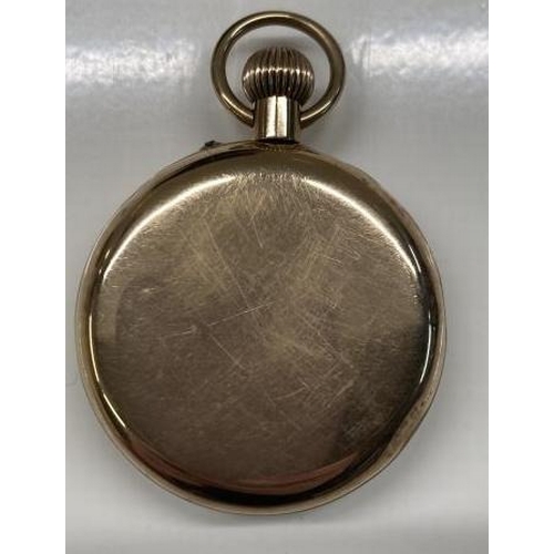 1041 - A 9ct Gold open face pocket watch. Grant & Sons Carlisle