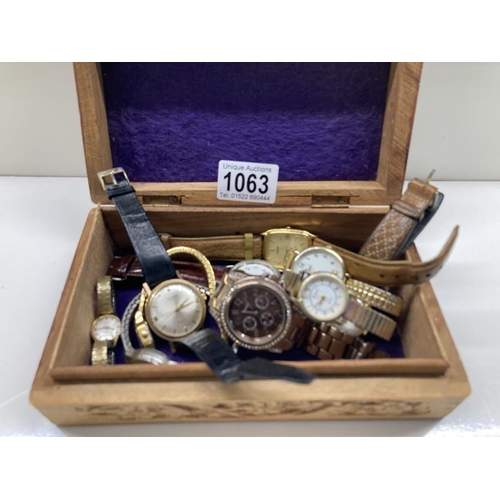 1063 - A good collection of watches and vintage watches including Perona & Oriosa