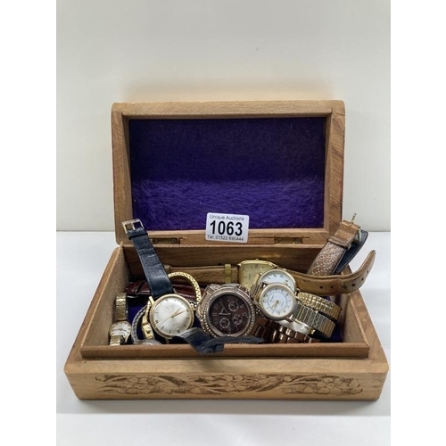 1063 - A good collection of watches and vintage watches including Perona & Oriosa