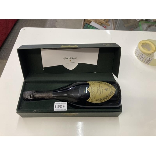 1100H - A boxed bottle of 1998 Dom Perignon champagne with documents